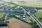 Aerial View : Highways junction in countryside