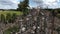 Aerial view of Hill of Crosses or KRYZIU KALNAS in Lithuania.