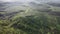 Aerial view hill slope of oil palm tree.