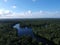 Aerial view of Hillsborough river in Tampa