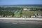 Aerial View of Hilton Head Beach Homes and Golf Course