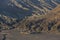 Aerial view of Hindu temple Pura Luhur Poten at sunrise Bromo Java ,Indonesia.