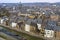 Aerial view of historic center and river Meuse Namur