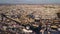 Aerial view of historic city and cathedral of Seville, Spain