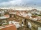 Aerial view of historic Evora in Alentejo, Portugal