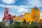 Aerial view of historic Palace of Pena, Portugal