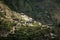 Aerial view of the historic Rasol Village in the Himachal Pradesh Mountain Range in India