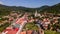 Aerial view of the historic town of Kremnica in Slovakia