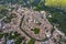 Aerial view of the historic town of Uzes