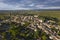 Aerial view of the historic town of Uzes