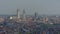 Aerial view on the historical center of the city of Ghent, Flanders, Belgium, showing the famous three towers