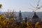 Aerial view of the historical center of Lviv, UNESCO& x27;s cultural heritage.