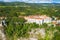 Aerial view of the historical centre of Pazin