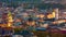 Aerial view of historical old city district of Lviv, Ukraine