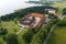 Aerial view of Holsteinborg Castle, Denmark