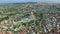 Aerial view of Holy Trinity Cathedral Tsminda Sameba in Tbilisi