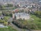 Aerial view of Holyrood Palace, in Edinburgh