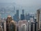 Aerial view of Hong Kong special administrative region of China at night