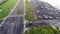 Aerial view of Honolulu City Marathon runners