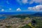 Aerial view Honolulu coastline in Hawaii from a helicopter