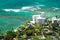 Aerial view of Honolulu and Waikiki beach from Diamond Head