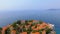 Aerial View Of Hotels on The Island, Montenegro, Sveti Stefan 2