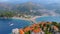 Aerial View Of Hotels on The Island, Montenegro, Sveti Stefan 3