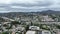 Aerial view of house in La Mesa City in San Diego, California, USA