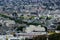 Aerial view of Houses, Cars. Cityscape, streets, and trees