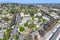 Aerial view of houses in Oceanside town in San Diego, California. USA