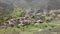 Aerial view of houses in the village of Patones in Spain