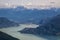 Aerial View of Howe Sound Inlet and Squamish City