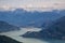 Aerial View of Howe Sound Inlet and Squamish City