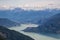 Aerial View of Howe Sound Inlet and Squamish City