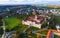 Aerial view on the Hradisko Monastery