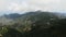 Aerial view of a huge and breathtaking valley, located in the lowlands of the mountains. Tenerife, Anaga National Park.