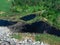 Aerial view of huge rubbish dump. Trash and garbage landfill. Ecology problem, nature pollution. Consumerism economy