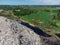 Aerial view of huge rubbish dump. Trash and garbage landfill. Ecology problem, nature pollution. Consumerism economy