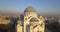 Aerial view of huge temple Saint Sava in Belgrade, Serbia