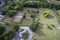 Aerial view of Hull Northern Cemetery Chanterlands Avenue, Hull