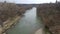 Aerial view of Humber river