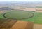 Aerial view of Hungarian cirkular fileds.