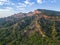 Aerial view of the Huoyan Shan