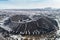 Aerial view of Hverfjall Crater, Myvatn