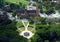 Aerial view of Hyde Park and St Mary\'s Cathedral from Sydney Eye Tower