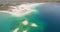 Aerial view of Hydromagnesite Salda Lake, Turkey