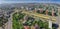 Aerial view of Iasi city in Moldavia.