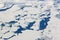 Aerial view of ice floes