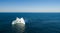 Aerial View Iceberg with a Large Hole, Newfoundland