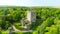 Aerial view of iconic Blarney Castle and Gardens area, County Cork, Ireland